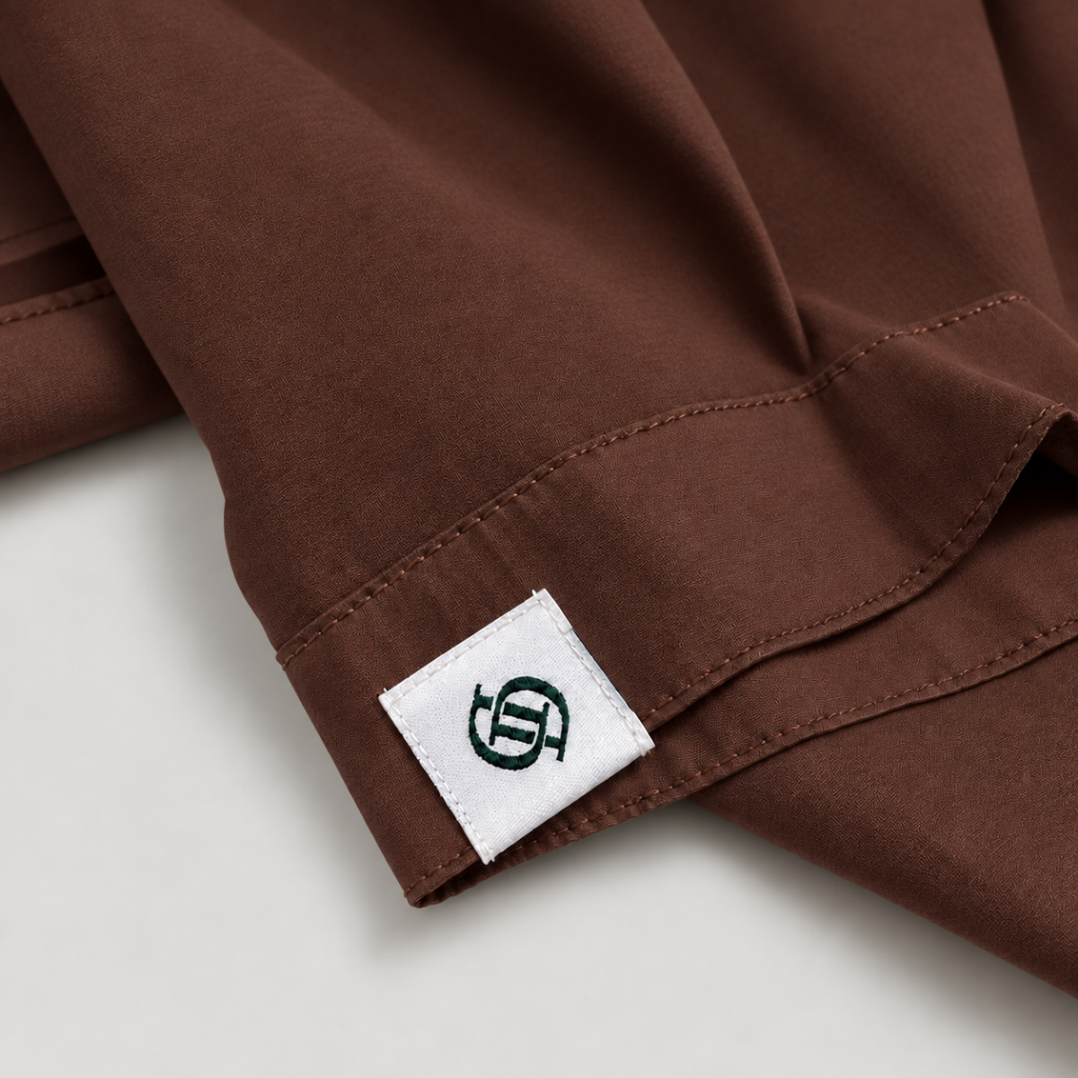 Bavlněná košile s krátkým rukávem Yves – Cocoa Brown