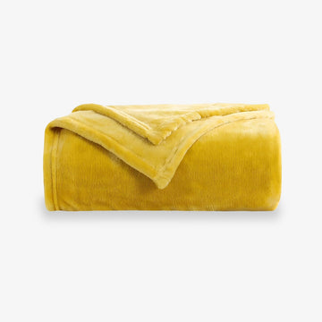 Plyšová deka Vømre - Honey Gold