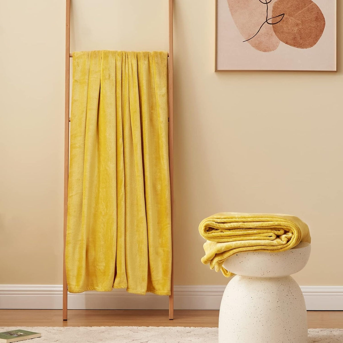 Plyšová deka Vømre - Honey Gold