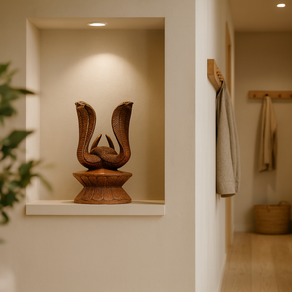 Dřevěná Dekorace Kobry