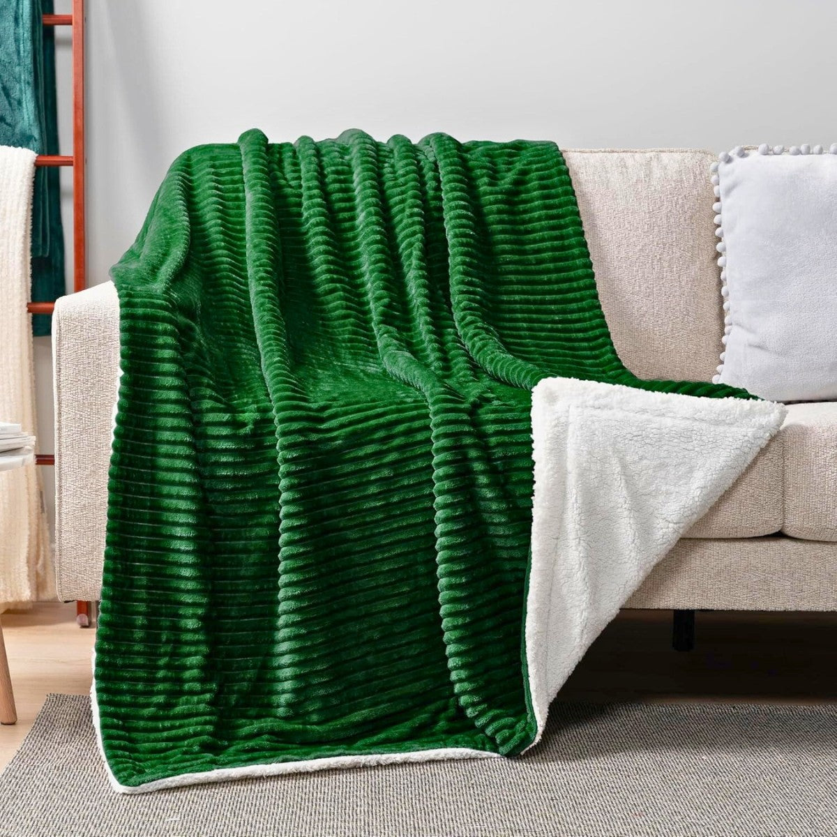 Plyšová deka s beránkem - Olives