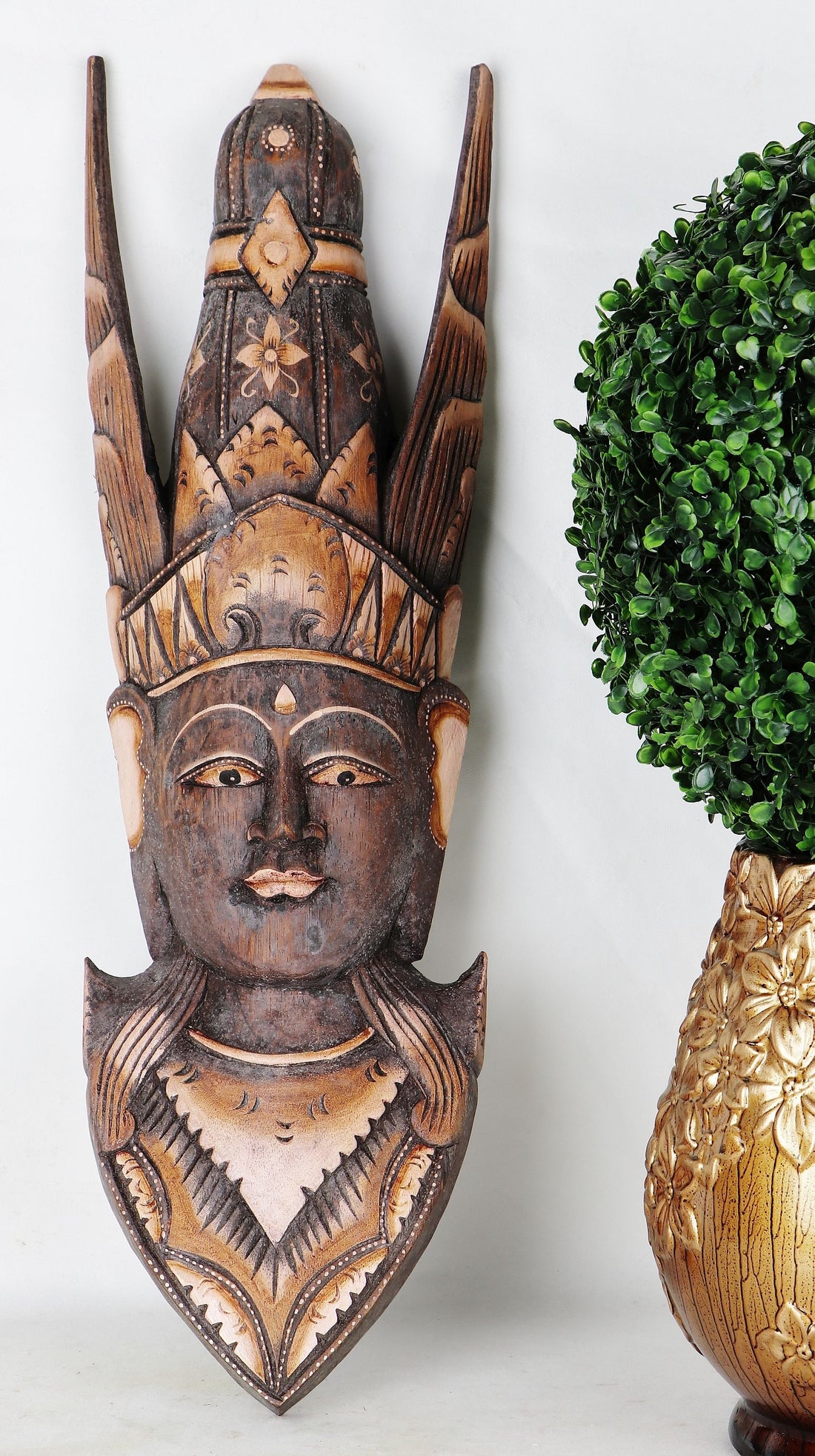 Dřevěná dekorace africký šaman