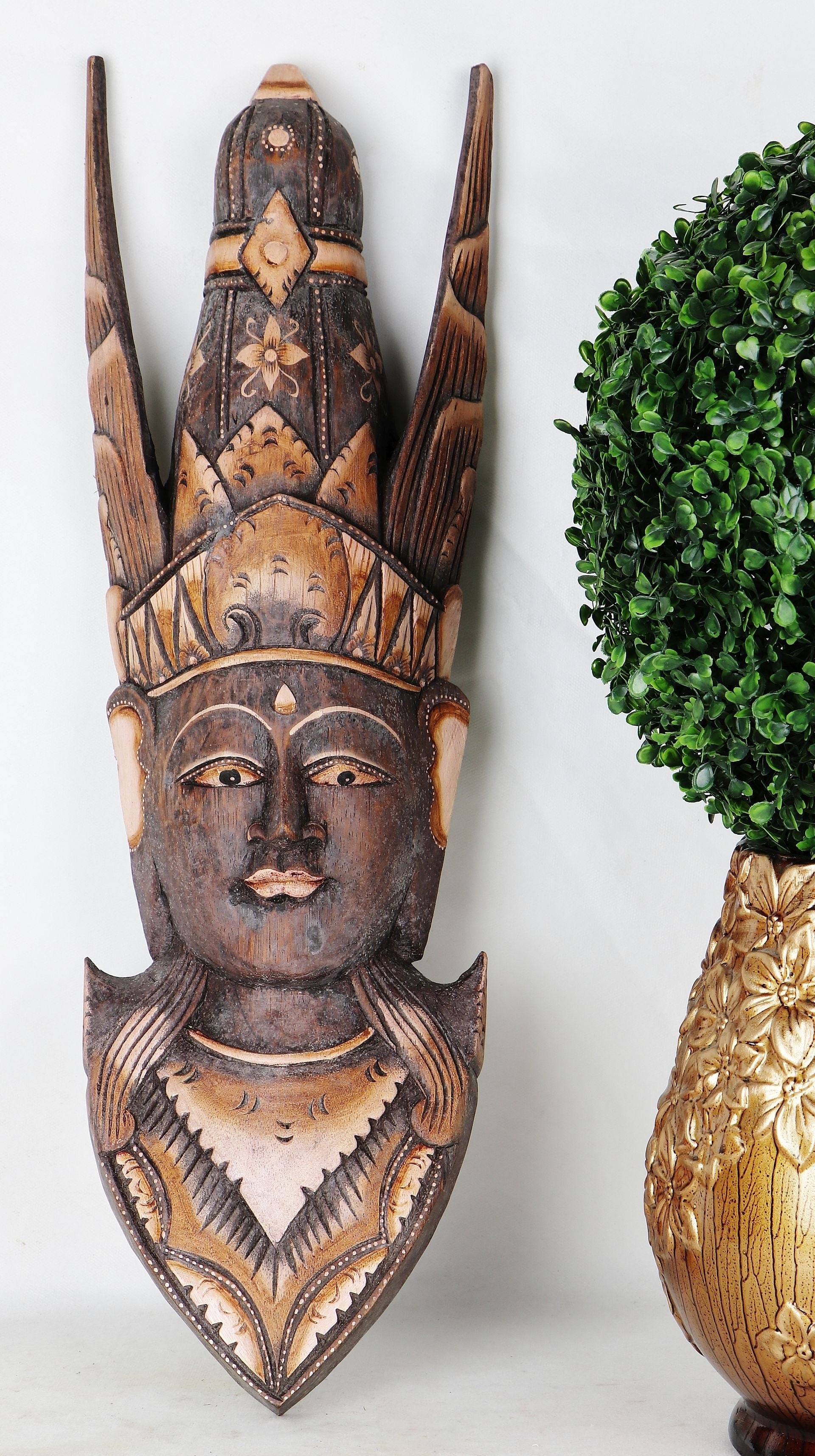 Dřevěná dekorace africký šaman