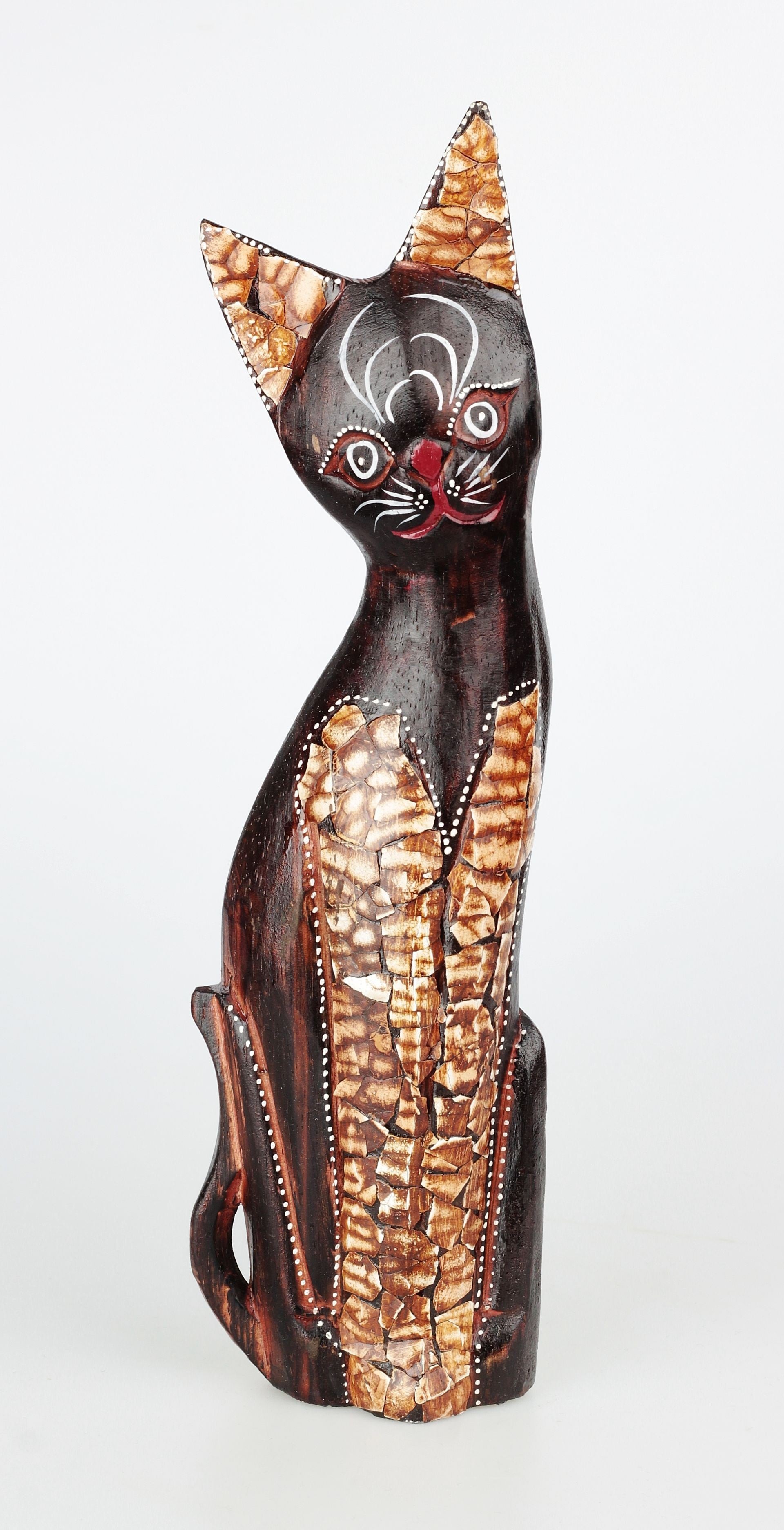 Dřevěné Dekorace Kočka Aneta