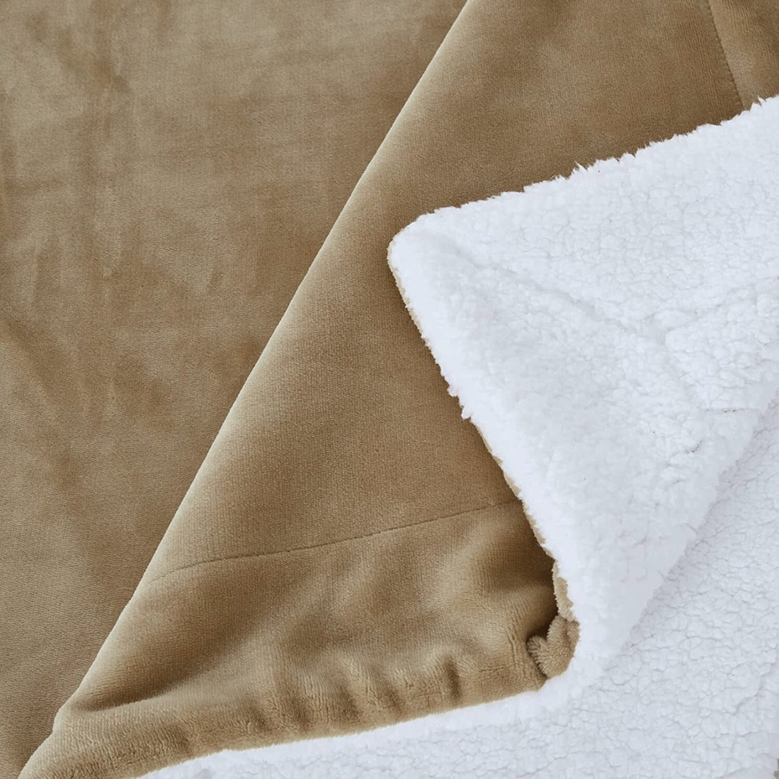 Plyšová deka s beránkem - Brown Cocoa