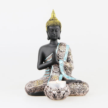 Soška Feng Shui – Buddha meditující – Svícen