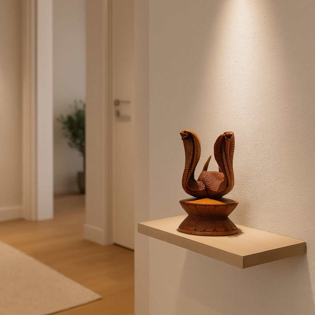 Dřevěná Dekorace Kobry